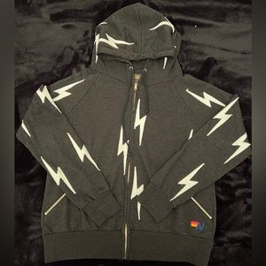 AVIATOR NATION BOLT REPEAT ZIP UP